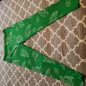 LulaRoe ST Patrick's leggings TC
